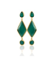 Kadir Jewellery 22 Ayar Altın Kaplama Kadın Sallantılı Küpe -El İşçiliği Ve Hipoalerjenik Küpe