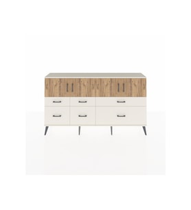 Arges Konsol 4 Raflı 6 Çekmeceli 4 Kapaklı 176x30x99 Aytaşı-Çam/Aytaşı