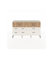 Arges Konsol 4 Raflı 6 Çekmeceli 4 Kapaklı 176x30x99 Aytaşı-Çam/Aytaşı