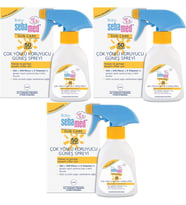 Sebamed Sun Care Bebek Güneş Losyonu Kremi Sprey 50+ Faktör 200ML (Hassas Ciltler İçin) (3 Lü Set)