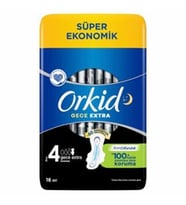 Ultra Extra Hijyenik Ped Extra Gece Süper Ekonomik Paket 18 Ped