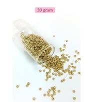 Dökme Cam Kum Boncuk (8/0) 3 mm - 20 Gram - Altın Rengi - BNC144