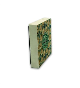 Geometrik Rumi Desen Baskılı Doğaltaş  Magnet(KD-068)Buzdolabı Süsü