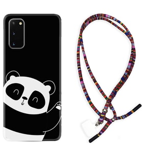 Samsung A02S A03S A10 A12 A13 A21S A22 Kılıf Boyun Asklı Rasta Silikon Bay Bay Panda 1784