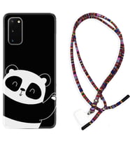 Samsung A02S A03S A10 A12 A13 A21S A22 Kılıf Boyun Asklı Rasta Silikon Bay Bay Panda 1784