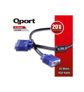 QPORT 20metre Q-VGA20 VGA Görüntü Kablosu
