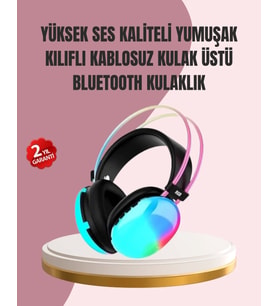 Düşük Gecikmeli Bluetooth 5.3 Gaming Kulaklık – RGB Işıklı