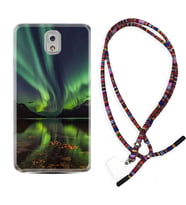 Samsung Note 3 4 5 8 9 20 Ultra 10 Lite Kılıf Boyun Asklı Rasta Silikon Kuzey Işıkları 1327