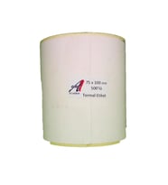 Kirtasiyejet Etiket Termal Etiket 75 x 100 mm 3.000 Adet Termal Barkod Etiketi 500 lü Sarım 6 Rulo