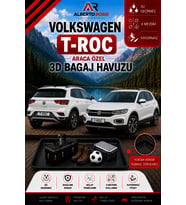 Volkswagen T-Roc Ust 2017 - 2026 Araca Özel 3D Bagaj Havuzu