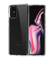Galaxy A71 Kılıf Zore Coss Şeffaf Sert Silikon Kılıf (Renksiz)