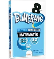 Günay Yayıncılık Günay Yayınları 8. Sınıf Matematik Bumerang Konu Konu Haftalık Denemeler (Çok Renkli)