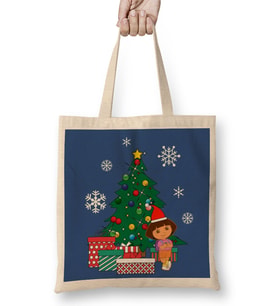 Dora The Explorer Around The Christmas Tree Bez Çanta Uzun Saplı