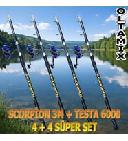 SCORPİON 3M & TESTA 6000 4+4 SÜPER SET