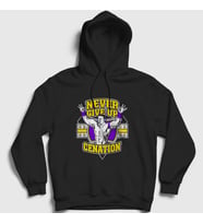 Presmono Unisex Siyah Cenation Güreş Wwe John Cena Kapüşonlu Sweatshirt 496401tt