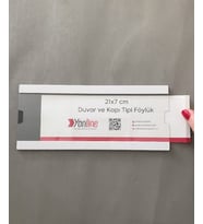 Kapı ve Duvar Tipi Kolay Değiştirilebilir Beyaz A4 1/3 Föylük