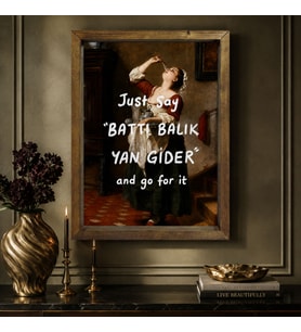 BK Gift Vintage Klasik Sanat Esprili Sözlü Masif Ahşap Çerçeveli Dekoratif Tablo - 13