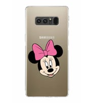 Samsung Galaxy Note 8  Kamera Korumalı Kapak Minnie Mouse Tasarımlı  Şeffaf  Kılıf