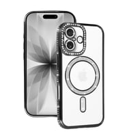 Apple İphone 17 Joke Simli Magneticsafe Kılıf - Siyah