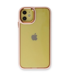 Apple İphone 12 Kılıf Dora Kapak - Pudra