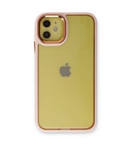 Apple İphone 12 Kılıf Dora Kapak - Pudra