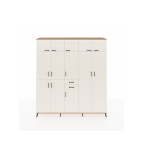 Hyperion Gardrop 10 Raflı 2 Çekmeceli 3 Askılı 220x44x243 Çam-Aytaşı/Aytaşı