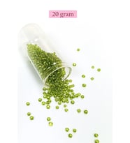 Dökme Cam Kum Boncuk (8/0) 3 mm - 20 Gram - Şeffaf Yeşil - BNC167