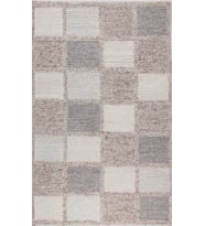 Bespoky Eberndorf Mavi Patchwork Pamuklu El Dokuması Alan Halısı