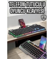 Oyuncu Klavyesi Q Klavye RGB LED'li Mouse Hediyeli