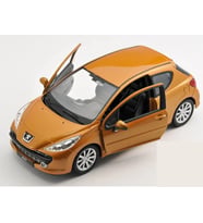 Welly Peugeot 207 Turuncu 1/24 Model Araba