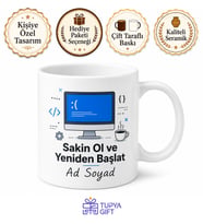 Sistem Çöktü Diyen IT Uzmanı Mola Kupası Yazılımcı Hediye Kupa Bardak