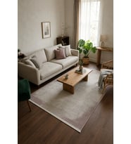 BAHAR Serisi Krem Pembe Yumuşak Geçişli Modern Desenli Halı BT370