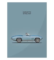 65 Vette Tablo Ahşap Poster Dekoratif