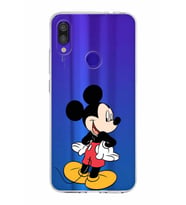 Xiaomi Redmi Note 7 Pro Uyumlu Kapak Mickey Mouse Tasarımlı Şeffaf Silikon Kılıf