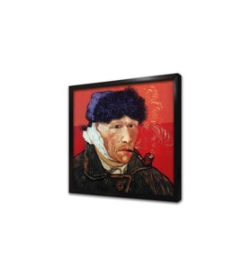 Van Gogh Otoportre Kulağı Kesik Çerçeveli Mdf Tablo