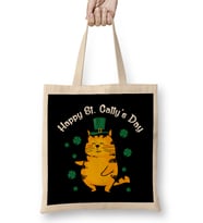 Cute Happy St Catty s Day St Patrick s Day 2020 Bez Çanta Uzun Saplı