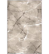 Eliana Home Baskılı, Yıkanabilir Kaymaz Taban Salon Halısı LNA1595 100x150 cm (Bej)