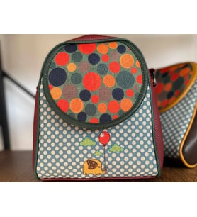 Fil Figürlü Küçük Postacı Omuz Çantası Etnik Bohem Style - Bordo