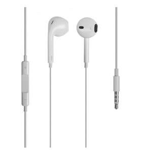Syrox Ios Uyumlu K12A 3.5 mm Jak Girişli Mikrofonlu Iphone Kulaklık Syrox (Beyaz)
