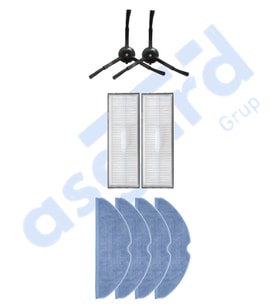 ROBOROCK S8 , S8+ ,S8 PRO-PRO ULTRA UYUMLU 2 Yan Fırça 2 Filtre 4 Mop PKT-iasgf0000754