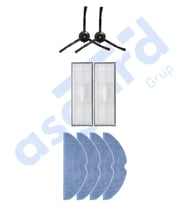 ROBOROCK S8 , S8+ ,S8 PRO-PRO ULTRA UYUMLU 2 Yan Fırça 2 Filtre 4 Mop PKT-iasgf0000754