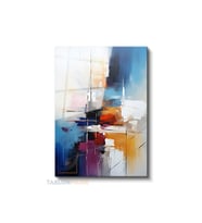 Dikey Cam Tablo Salon Duvar Tablosu Dikey Cam Soyut 0003 Yeni Ev Hediyesi Ofis Tablosu