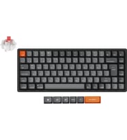 K2 Max%75 RGB Türkçe Red Switch Kablosuz Alüminyum Çerçeve Karbon Siyah Mekanik Klavye