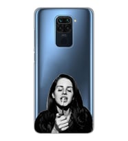 Xiaomi Redmi Note 9 Uyumlu Lana Del Rey Desenli Şeffaf Telefon Kılıfı