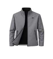 Gri Erkek Polyester Karışımlı Süper İnce Rüzgarlık Su Ve Rüzgar Geçirmez Mevsimlik&Yazlık Mont