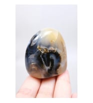 Merlinit Doğal Şekil Cilalanmış Dendritik Opal Şaman Taşı Büyü ve İkiliğin Taşı Doğal Dendrit