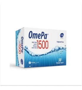 Omepa 1500 Balık Yağı İçeren Takviye Edici Gıda 30 Yumuşak Kapsül