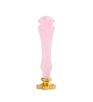 Mum Mühürü Sapı 7 Farklı Renkde Akrilik Kristal Reçine M8 Dişli  Pembe
