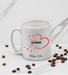 Kişiye Özel Anneler Gününe Özel Tasarım Kupa Anneye Hediye Kupa Bardak Mug T4