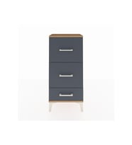 Arges Komodin 3 Çekmeceli 44x30x96 Çam-Antrasit